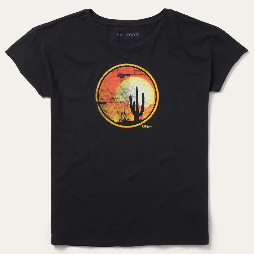 Sunset Saguaro Graphic Tee